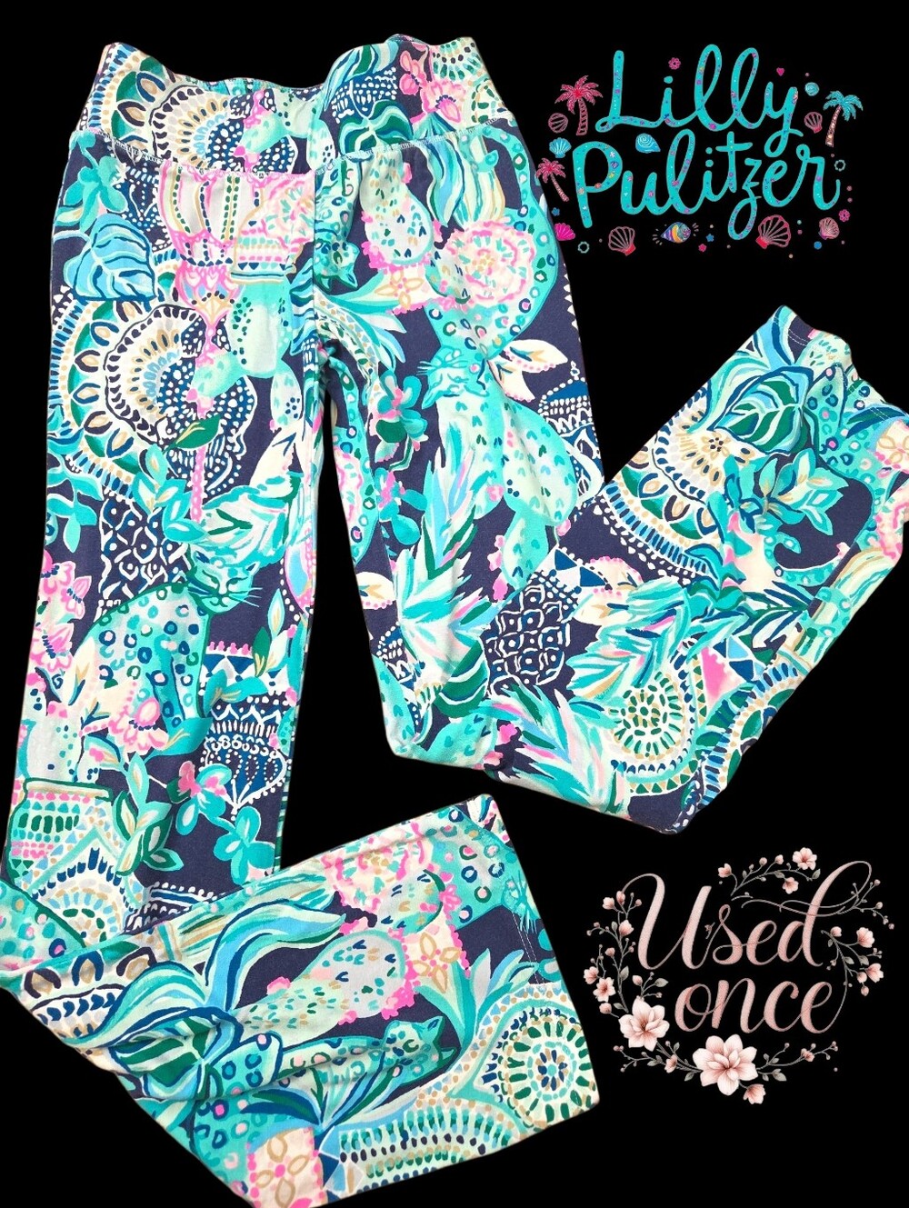 *1710 Lilly Pulitzer long pants Girls 12 years up (see measurments )